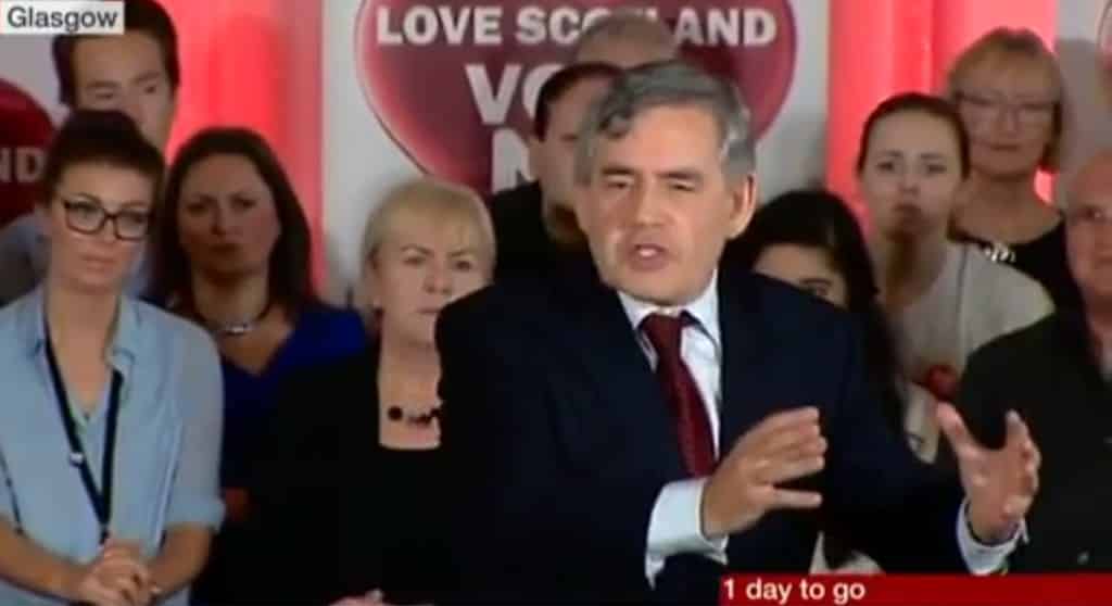 Gordon Brown's speech