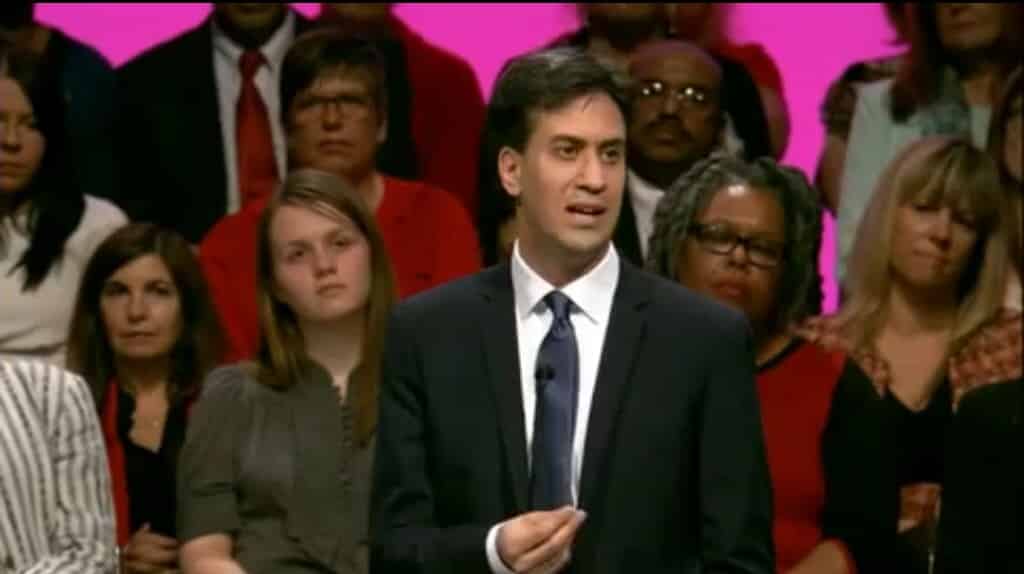 Miliband's attempt at Storytelling