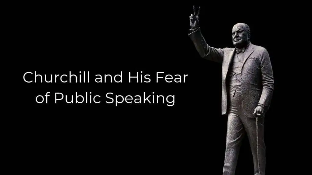 churchill fear of public speaking
