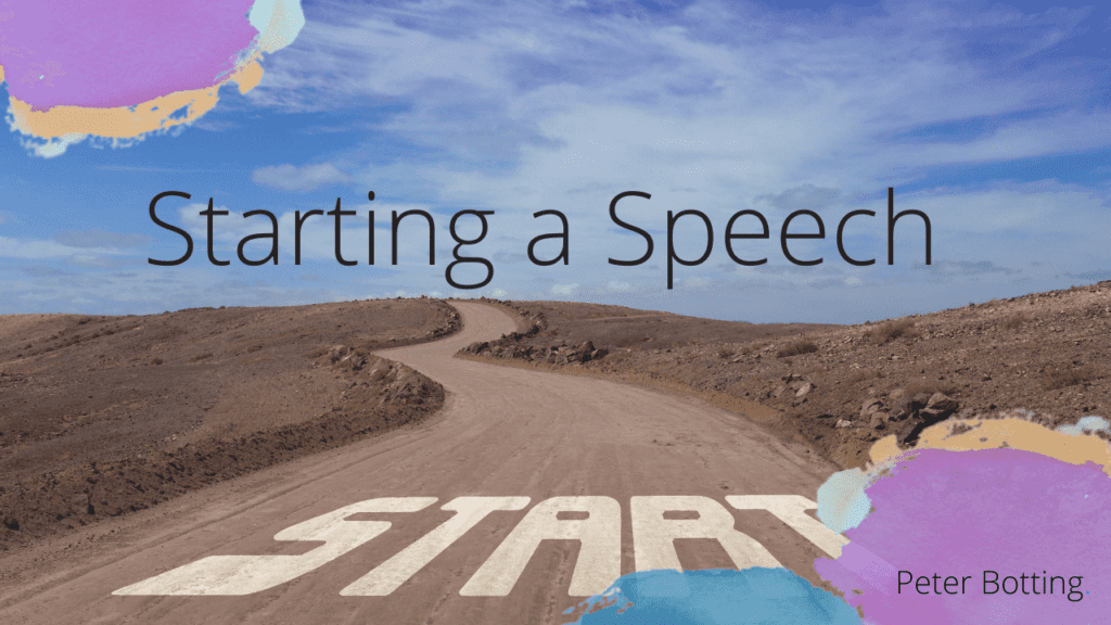 start a speech